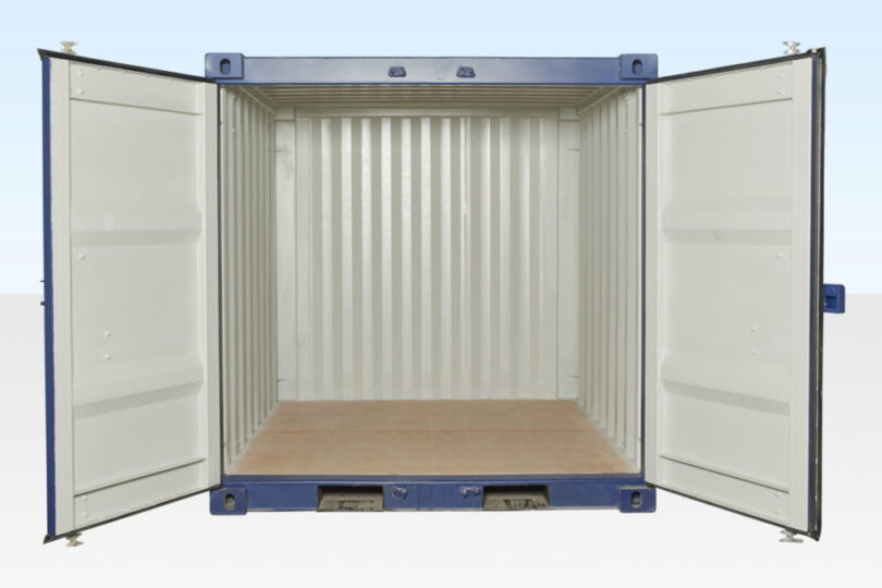 8ft-x-8ft-one-trip-shipping-container-blue - Image 2